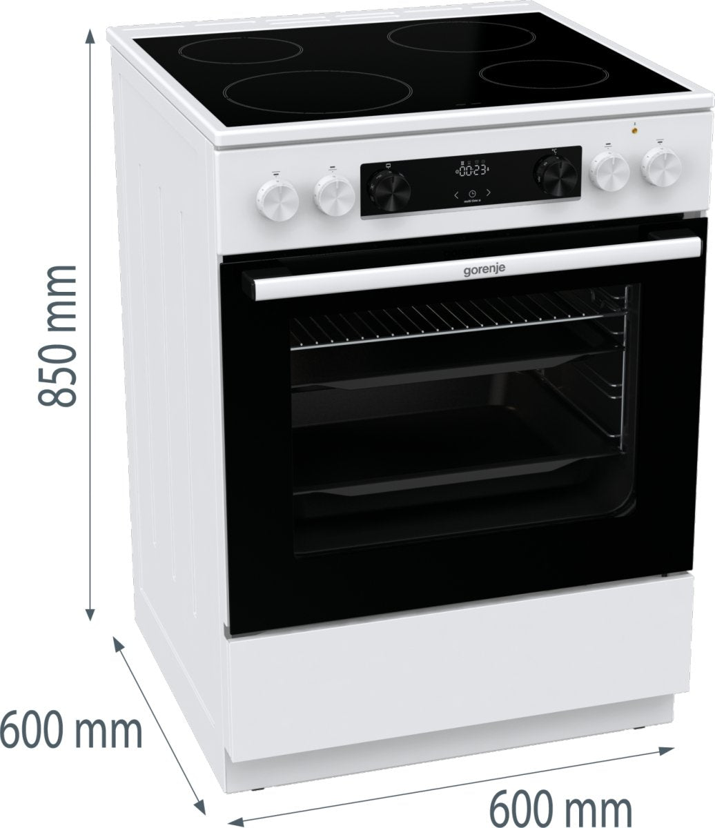 EAN 3838782636622 - Gorenje GEC6C40WD Cocina independiente Eléctrico Cerámico Blanco imagen 8