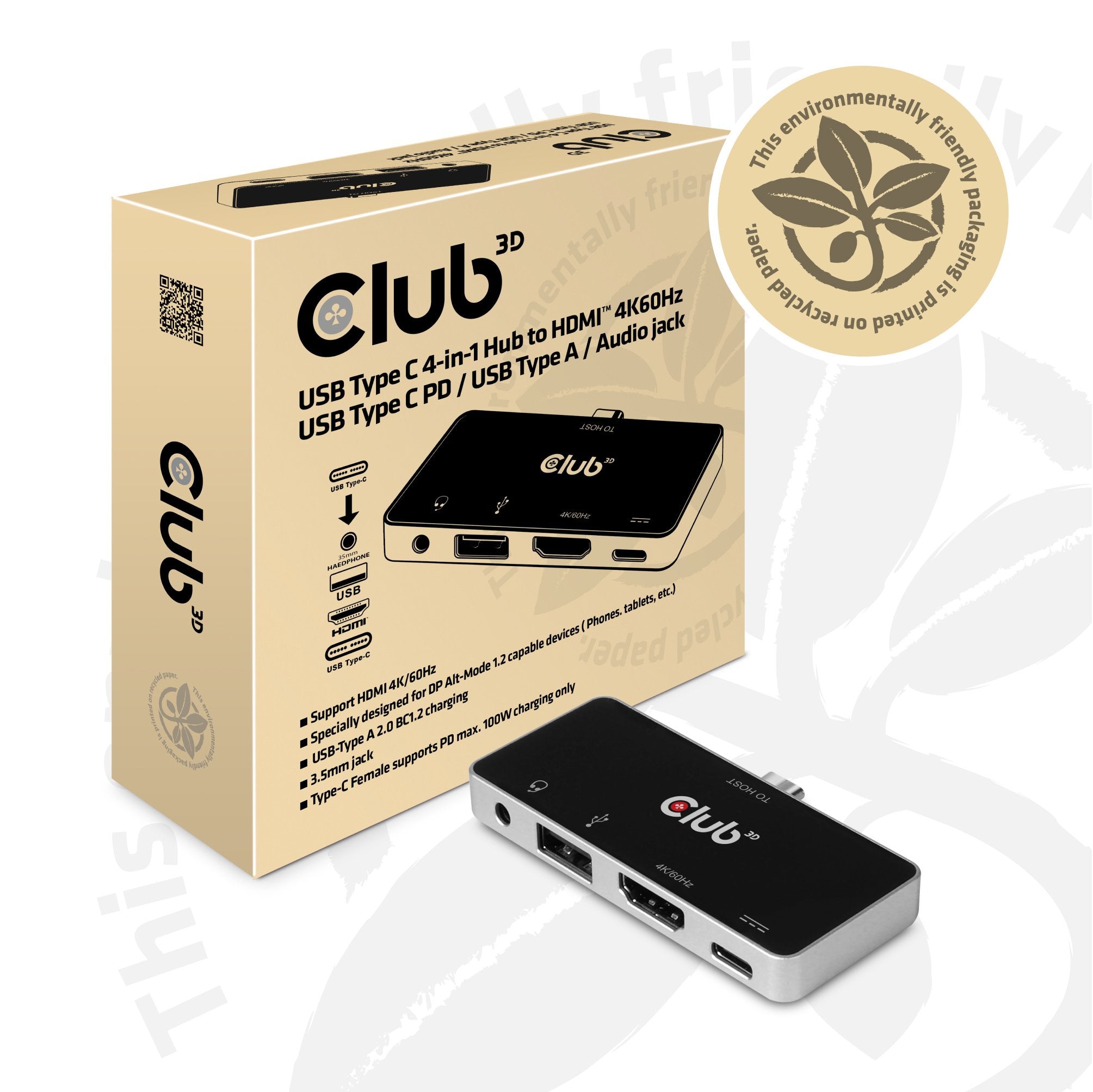 EAN 8719214471453 - CLUB3D CSV-1591 base para portátil y replicador de puertos Acoplamiento USB 3.2 Gen 1 (3.1 Gen 1) Type-C imagen 5