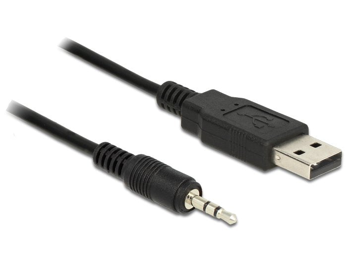 Cable Delock 1.8m Usb 2.0-A/2.5mm De Audio 1,8 M 2,5mm Usb Tipo A Negro