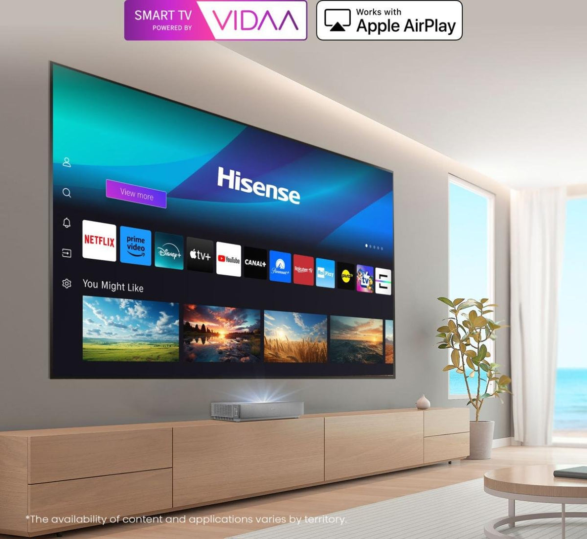 EAN 6942351409559 - Hisense 100L5ND proyector de TV Proyector de alcance ultracorto 2700 lúmenes ANSI DLP UHD 4K (3840x2160) imagen 9