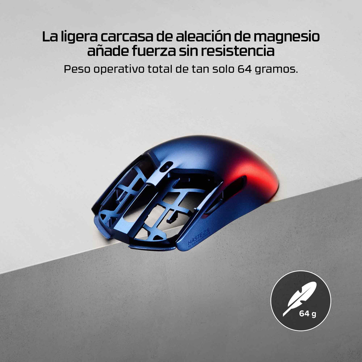 EAN 197961217414 - HyperX Pulsefire Haste 2 S Wireless Navy Gaming Mouse ratón Juego Ambidextro RF Wireless + Bluetooth + USB imagen 4