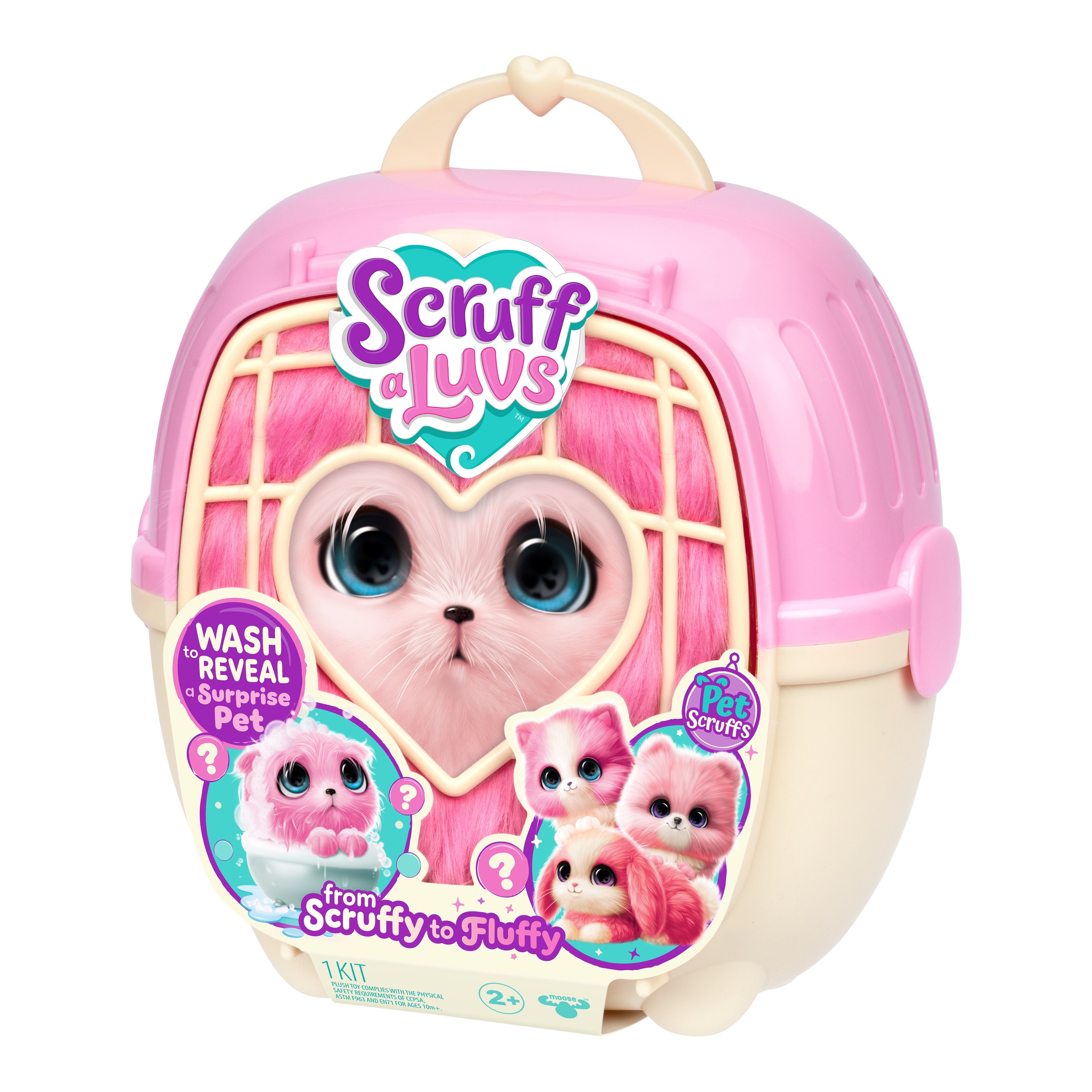 Moose Toys Ltd. Scruffaluvs - Pet Scruffs Einzelpack Rosa (Sortierter Artikel) 30326