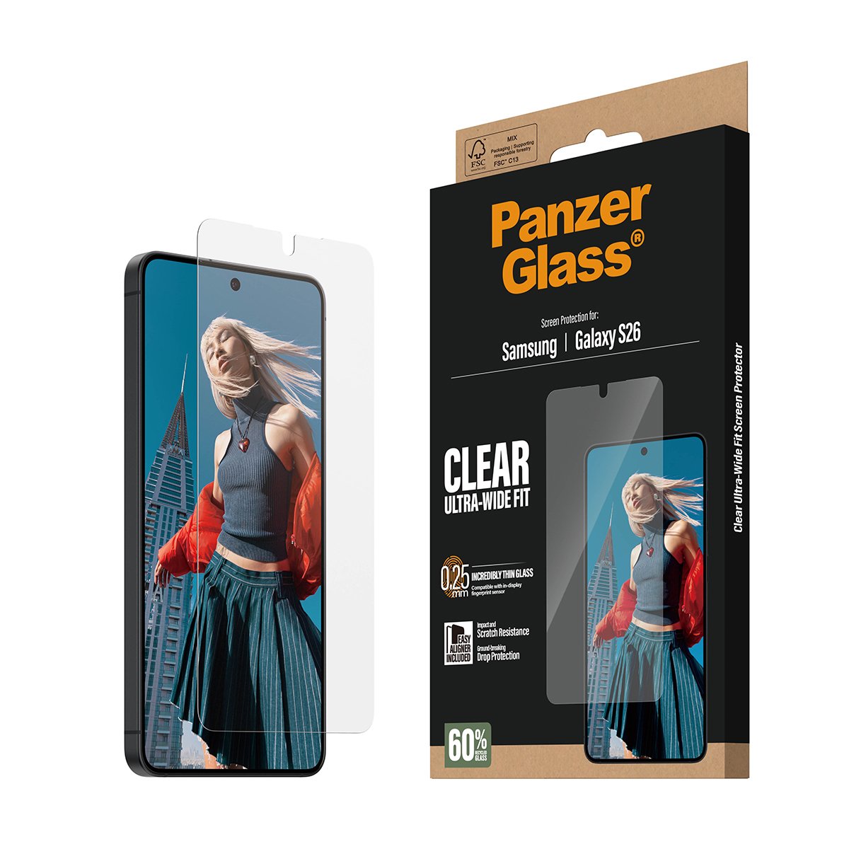 EAN 5715685033827 - PanzerGlass ® Screen Protector Samsung Galaxy S26 | Ultra-Wide Fit w. EasyAligner Protector de pantalla 1 imagen 6