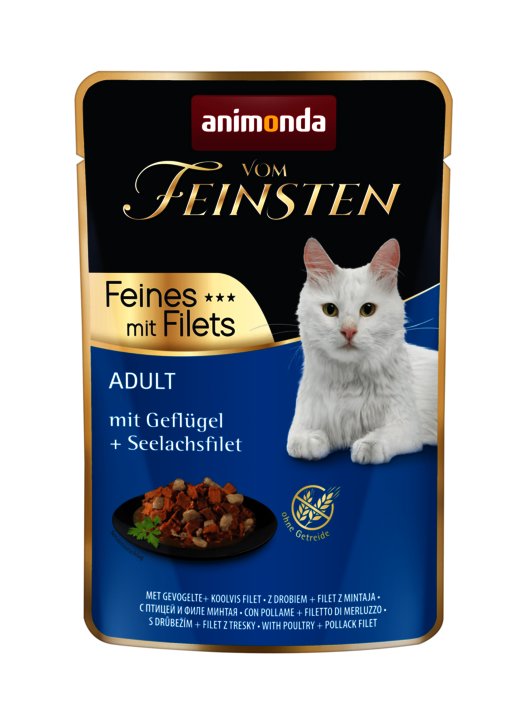 Comida Húmeda Para Gatos Animonda Vom Feinsten Ternera, Filete De Pavo 85 G