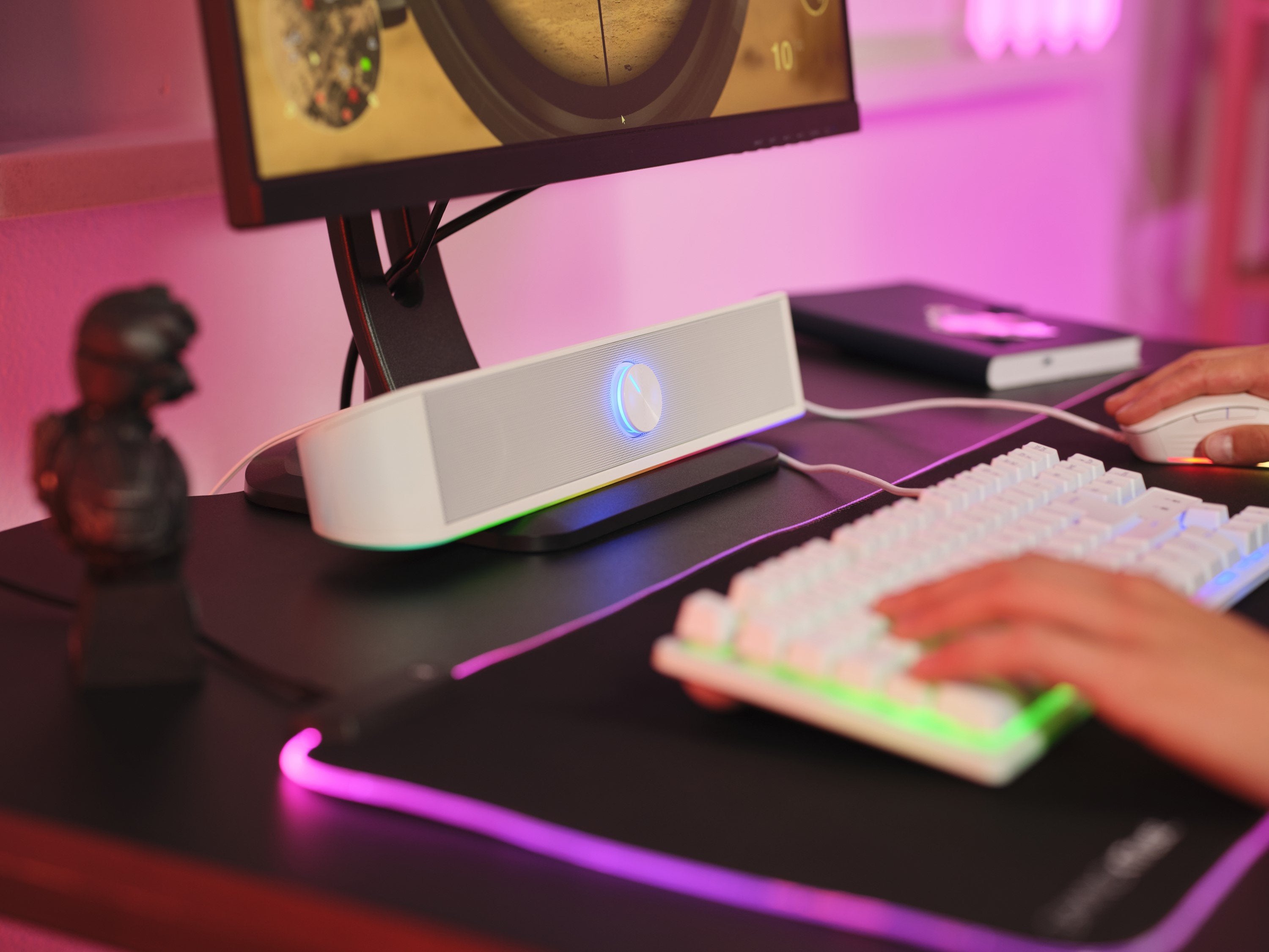 Barra De Sonido Trust Iluminada Rgb Gxt 619w Thorne