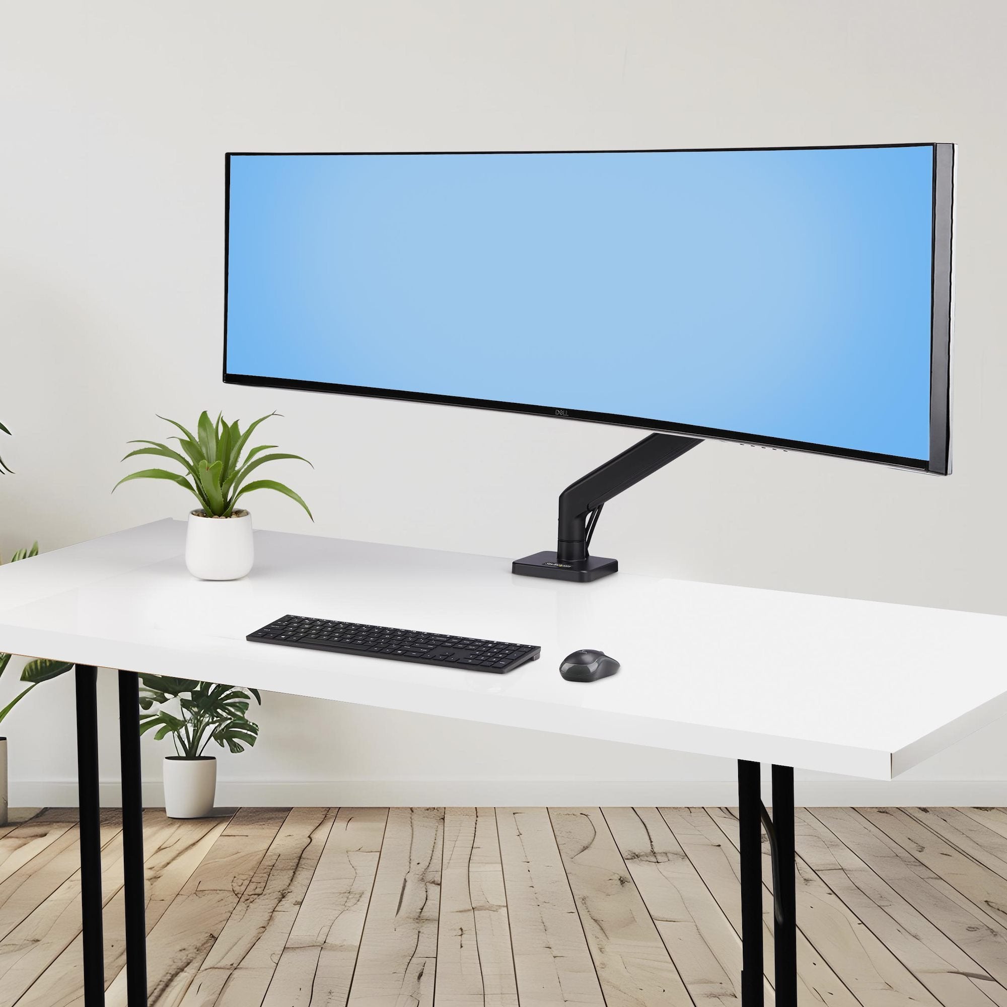 EAN 65030906333 - StarTech.com H1M1AG1-MONITOR-ARM soporte para monitor 124,5 cm (49") Escritorio Negro imagen 9