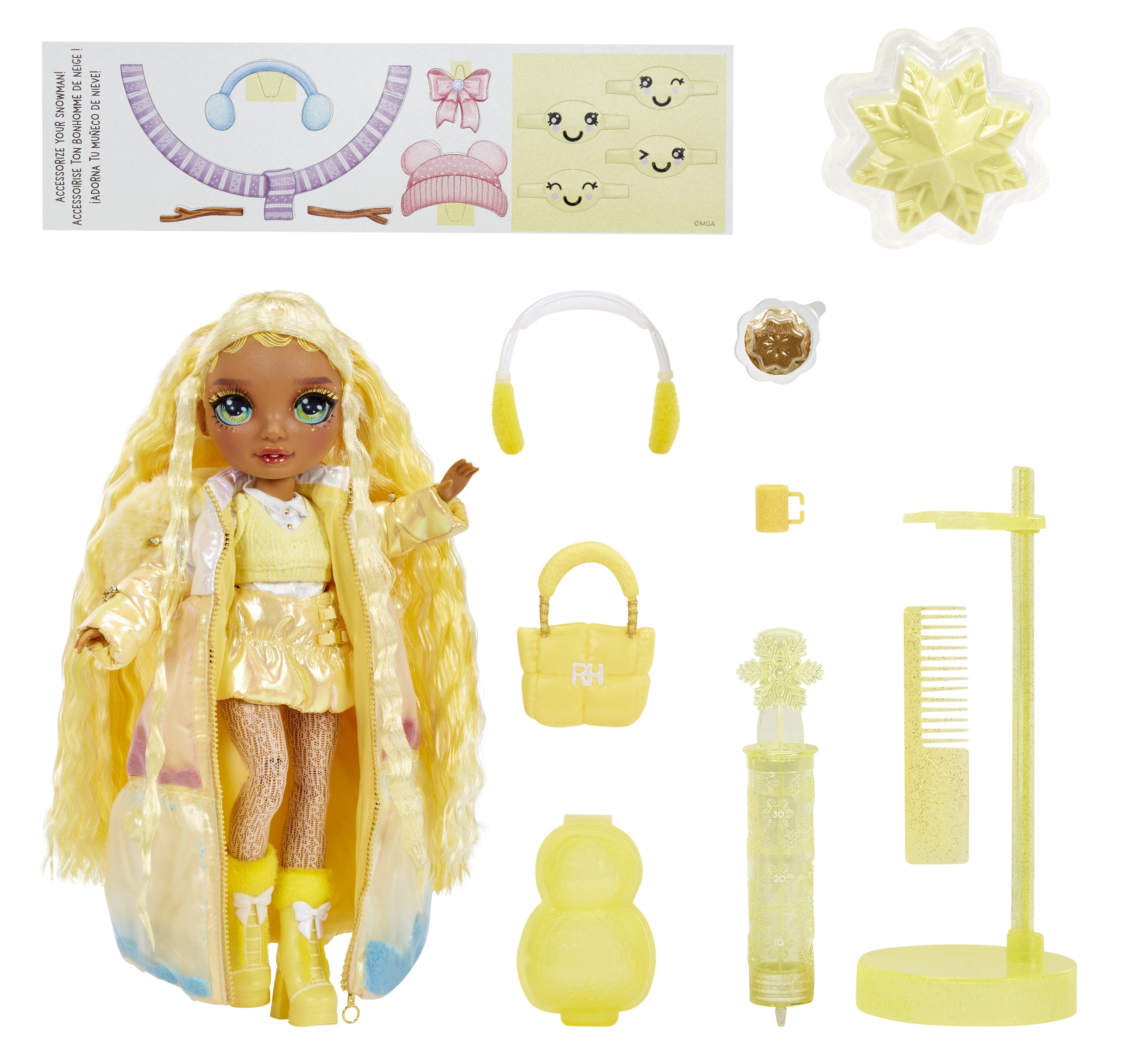 EAN 0035051120858 - Rainbow High Winter Wonderland Doll- Sunny (Yellow) imagen 7