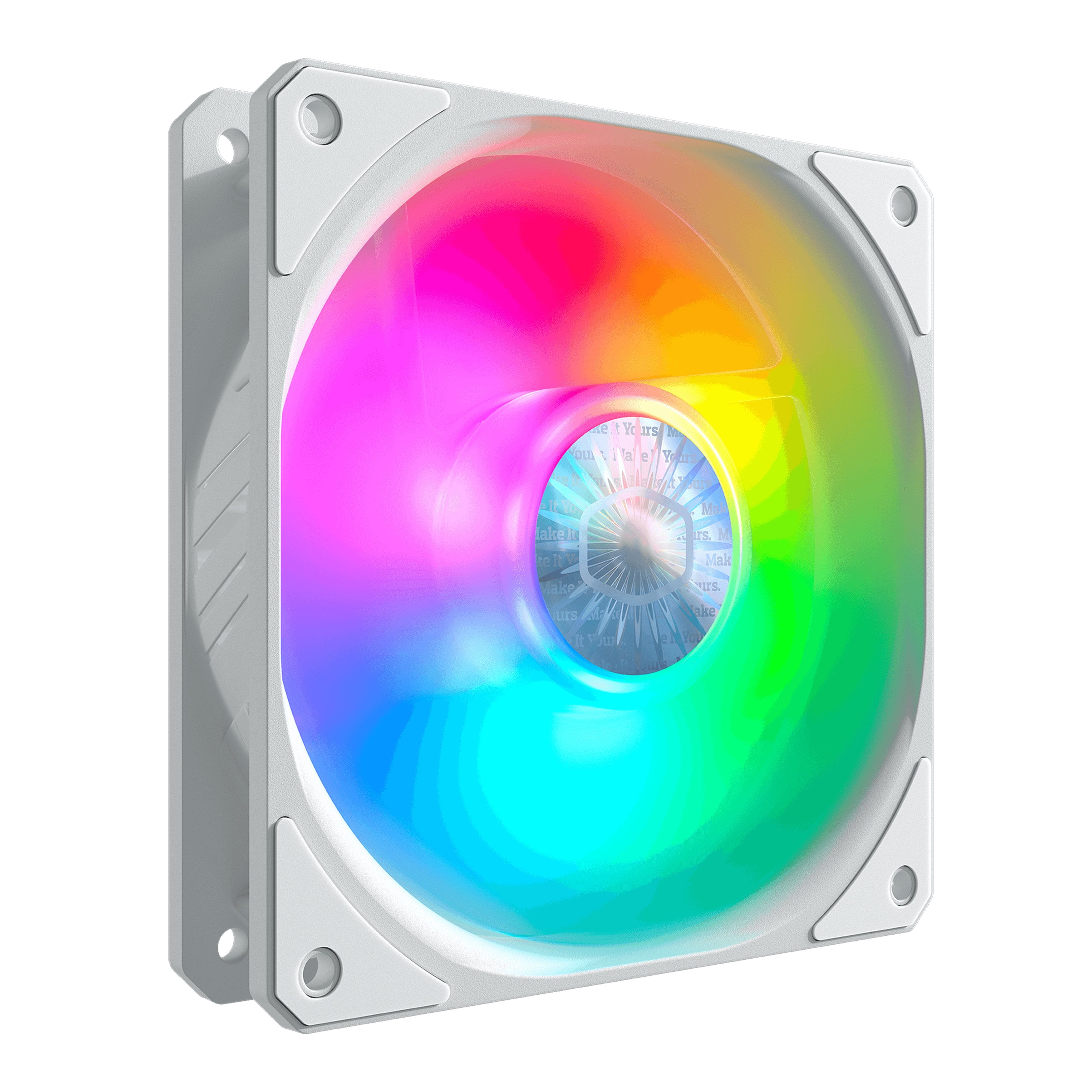 Vent 120x120 Coolermaster Sickleflow120 Argb Wh X3 Blanco/Pack 3 Uds/1800 Rpm/Pwm Mfx-B2dw-183pa-R1