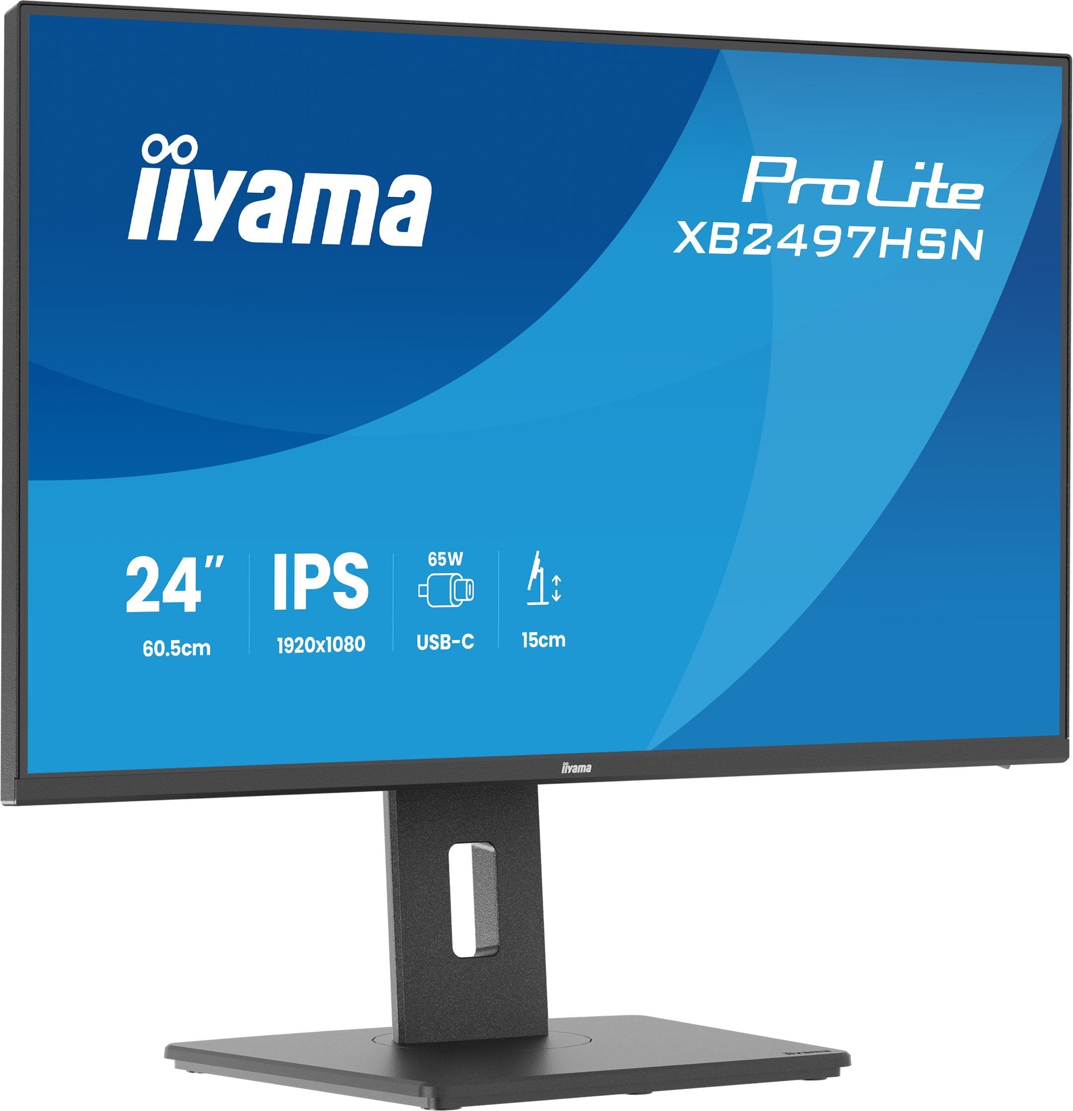Monitor Led Iiyama Prolite Xb2497hsn-B1 24" (23.8" Visible) 1920 X 1080 Full Hd (1080p) @ 100 Hz Ips 350 Cd/M² 1500:1 1 Ms 2xhdmi 2xdisplayport Altavoces Mate Negro