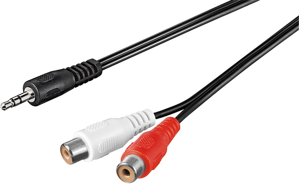 Cable 1,5m 3.5mm M (3-Pin, St) A 2xrca H