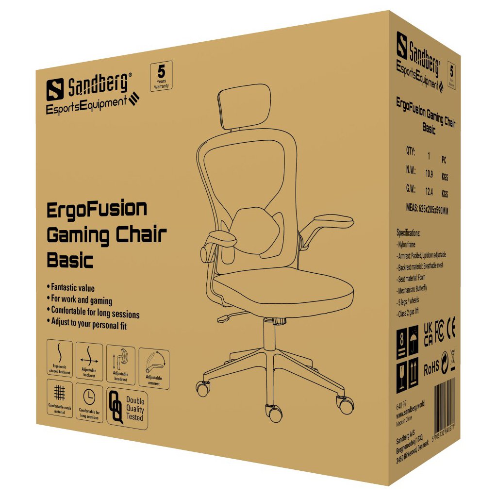 EAN 5705730640971 - Sandberg 640-97 silla de oficina y de ordenador Asiento acolchado Respaldo de malla imagen 11