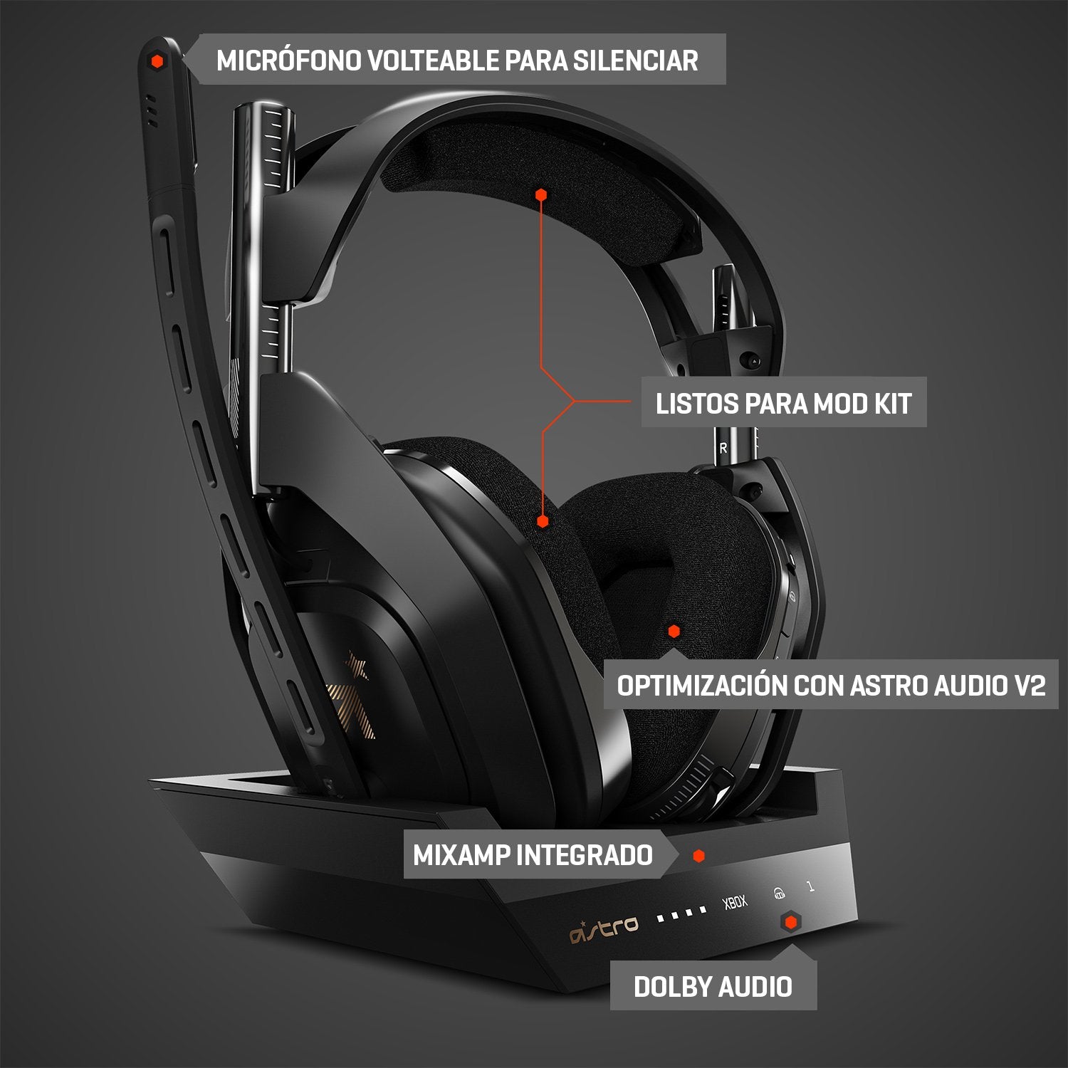 EAN 5099206083691 - ASTRO Gaming A50 + Base Station Auriculares Inalámbrico Diadema Juego Negro, Oro imagen 12