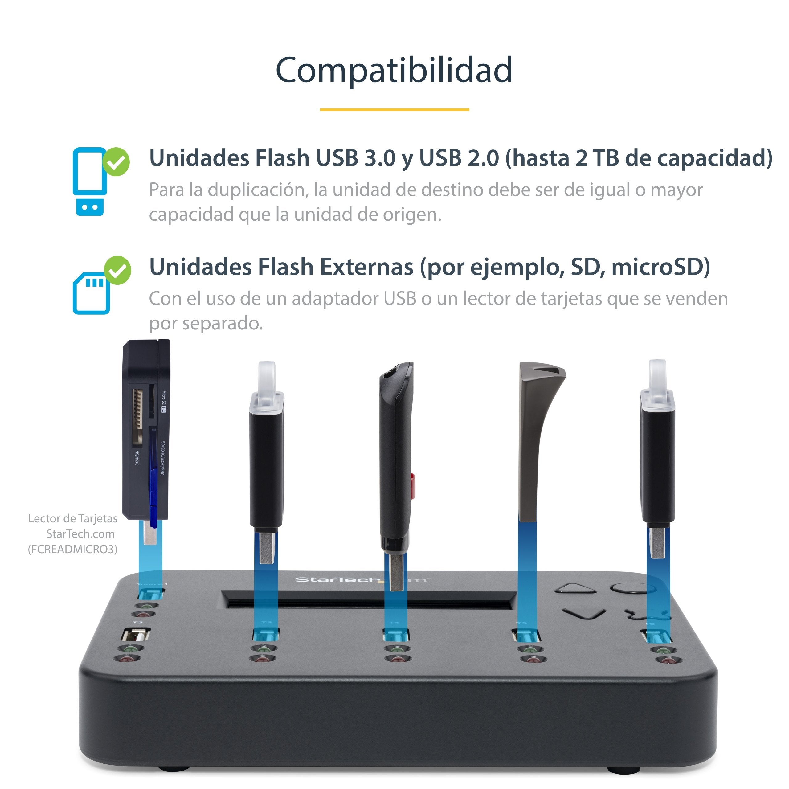 EAN 0065030856508 - StarTech.com USBDUP15 duplicador de datos y soporte Duplicador de pendrives Negro 5 copias imagen 6