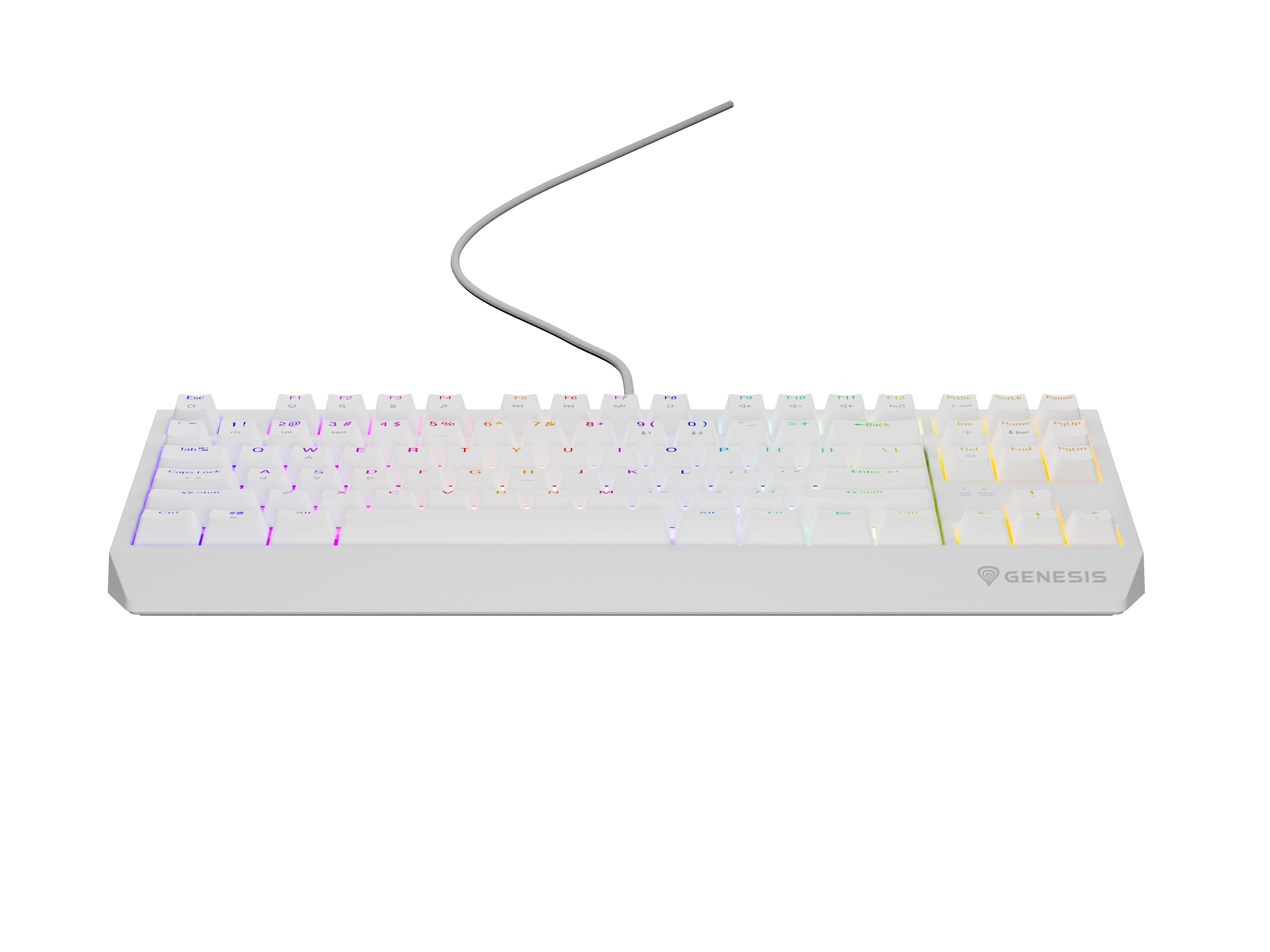 EAN 5901969443301 - GENESIS Thor 230 TKL teclado Juego USB + RF Wireless + Bluetooth QWERTY Blanco imagen 6