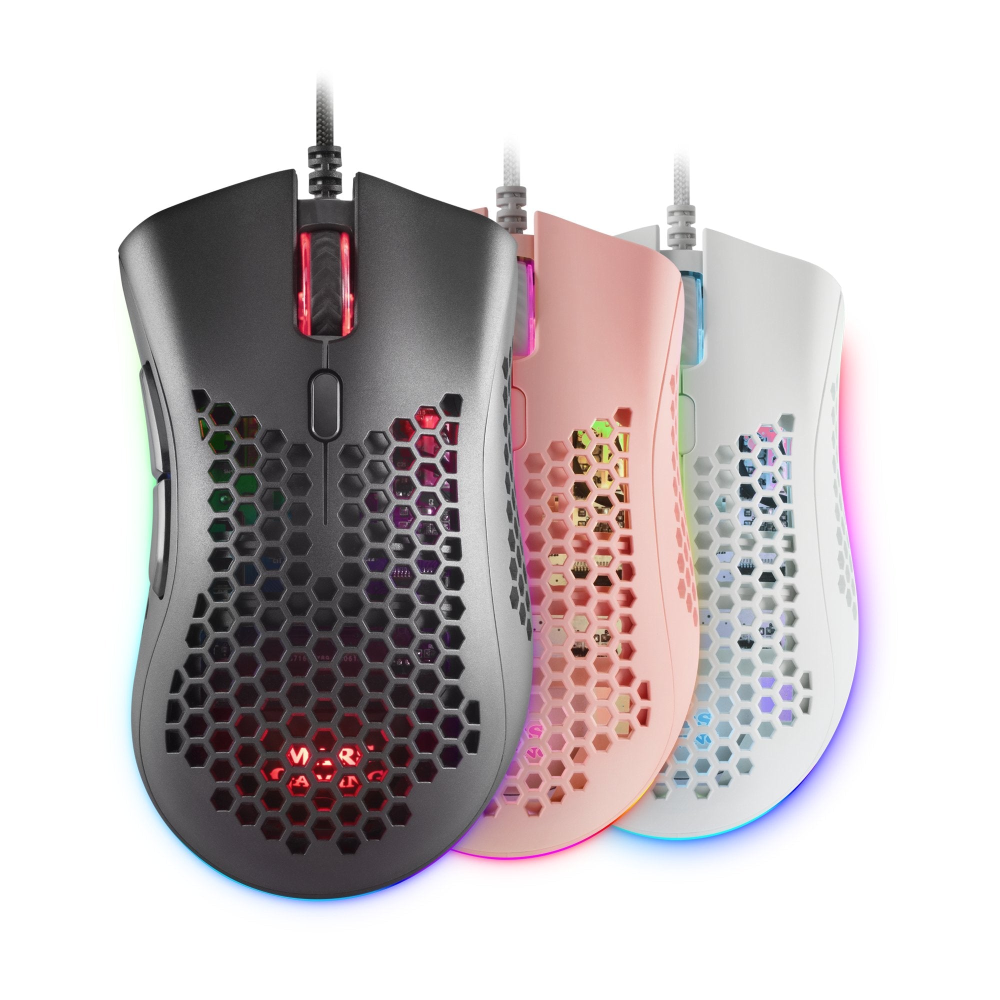 Raton Optico Mmex Rgb Black Mars Gaming 32000dpi/Rgb Chroma/7 Botones/Software