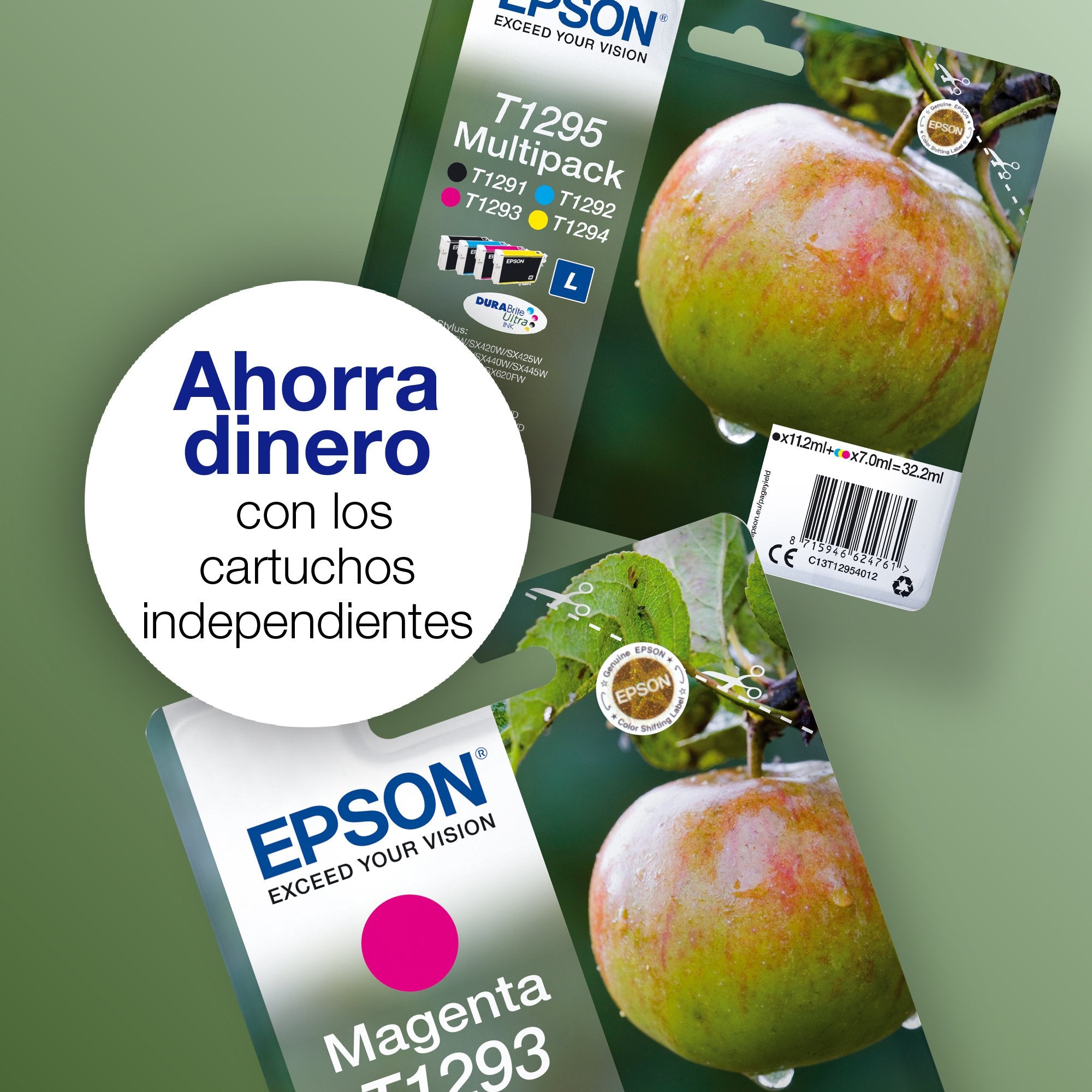 EAN 8715946624754 - Epson Apple T1294 cartucho de tinta 1 pieza(s) Original Amarillo imagen 3