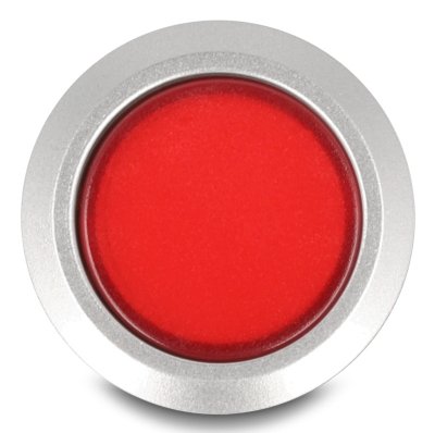 Drucktaster Zum Einbau 22 Mm 5 X Lötanschluss Taster Flach Plastik Led Rot