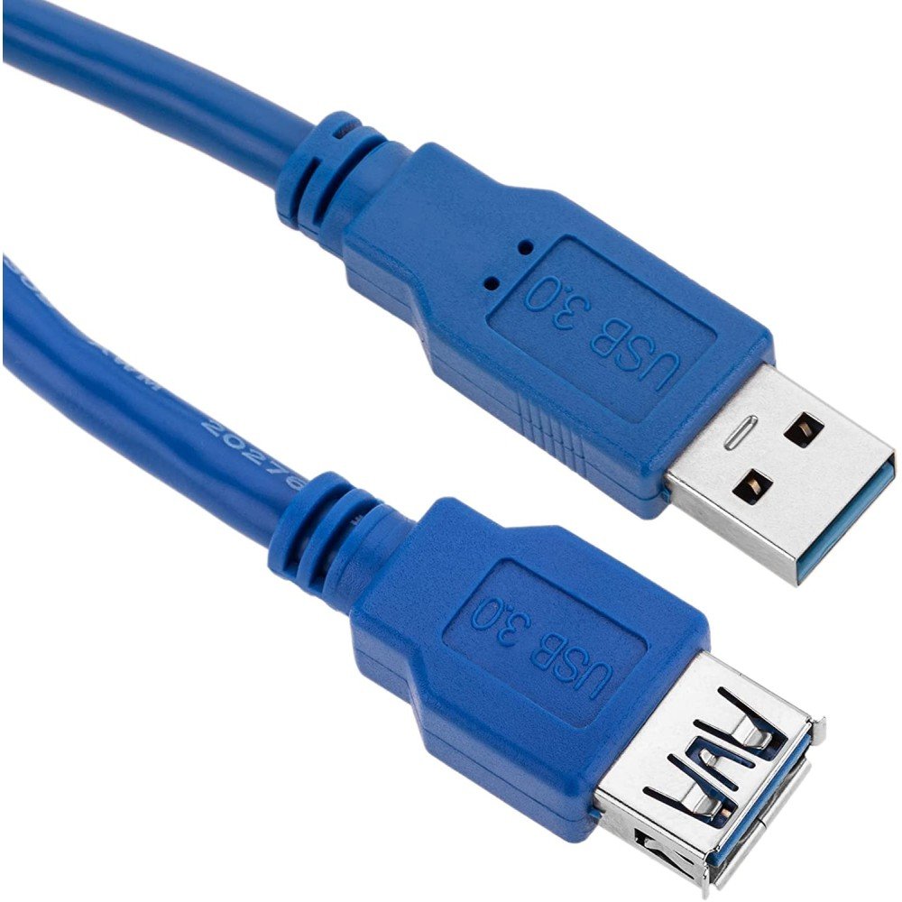 Techly 3.0m Usb 3.0 A M/F Cable Usb 3 M 3.2 Gen 1 (3.1 Gen 1) Usb A Azul
