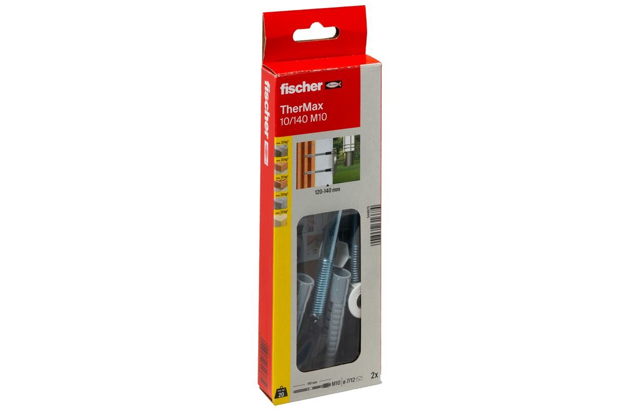 EAN 4048962316674 - Fischer 544675 tornillo de anclaje y taco 2 pieza(s) Juego de enchufes de pared y tornillos imagen 3