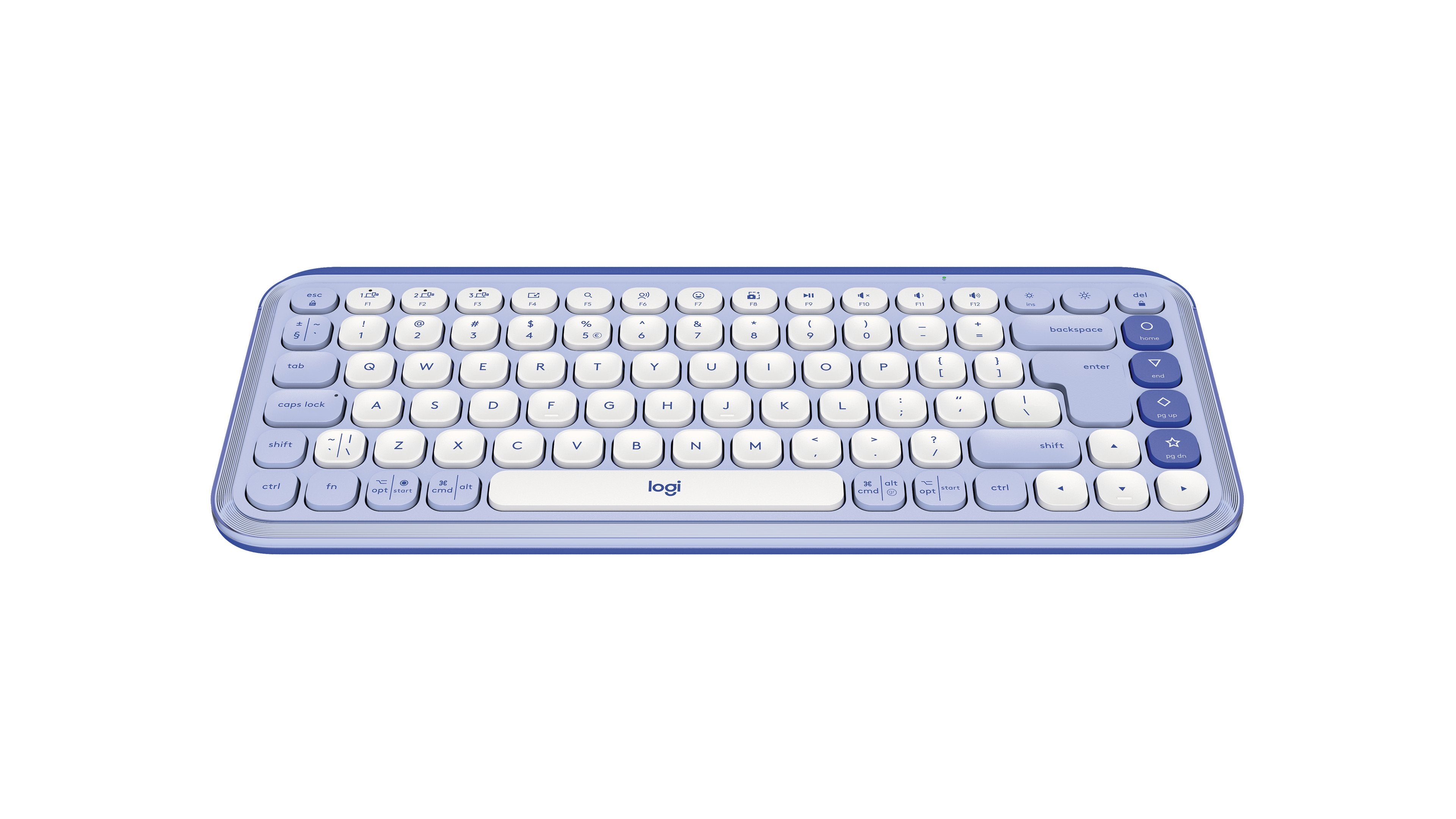 EAN 5099206127586 - Logitech 920-013074 teclado Universal Bluetooth QWERTY Internacional de EE.UU. Lila, Blanco imagen 3