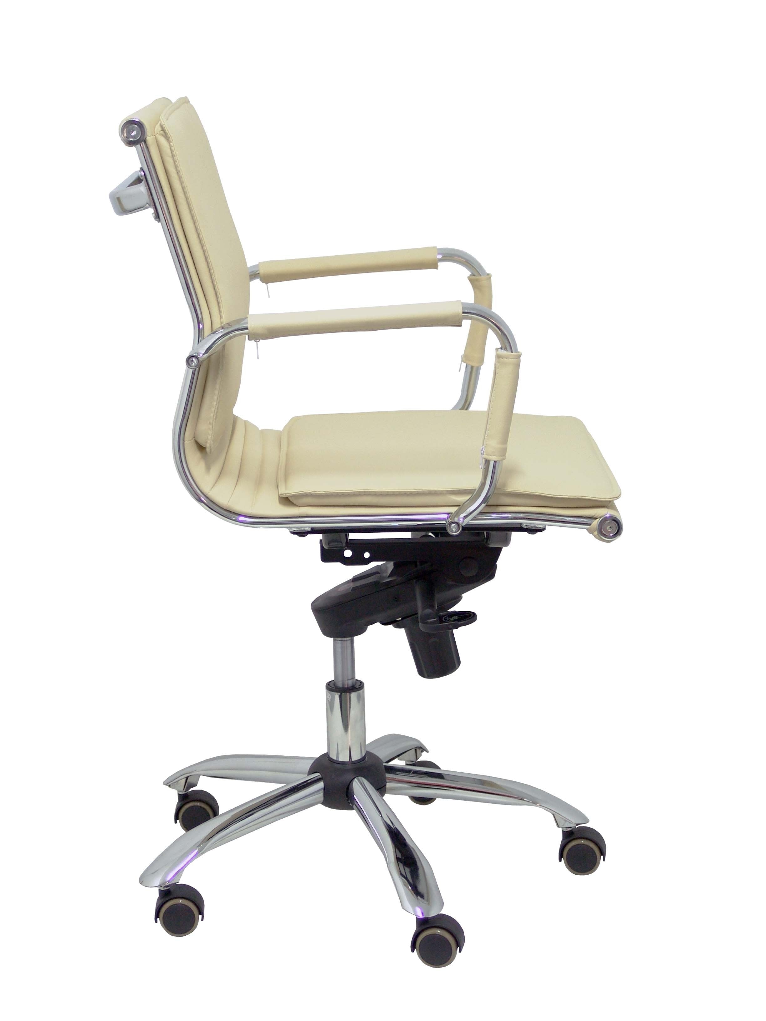 Sillón Yeste Confidente Giratorio Similpiel Crema