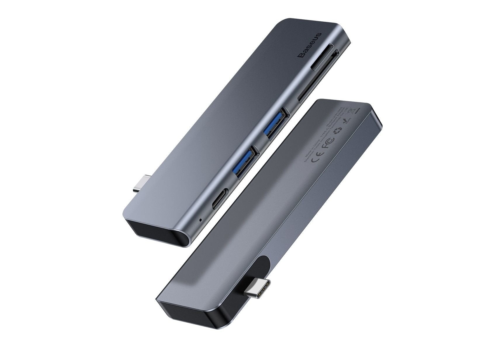 EAN 6953156285460 - Baseus CAHUB-K0G base para portátil y replicador de puertos USB 3.2 Gen 1 (3.1 Gen 1) Type-C Gris imagen 1