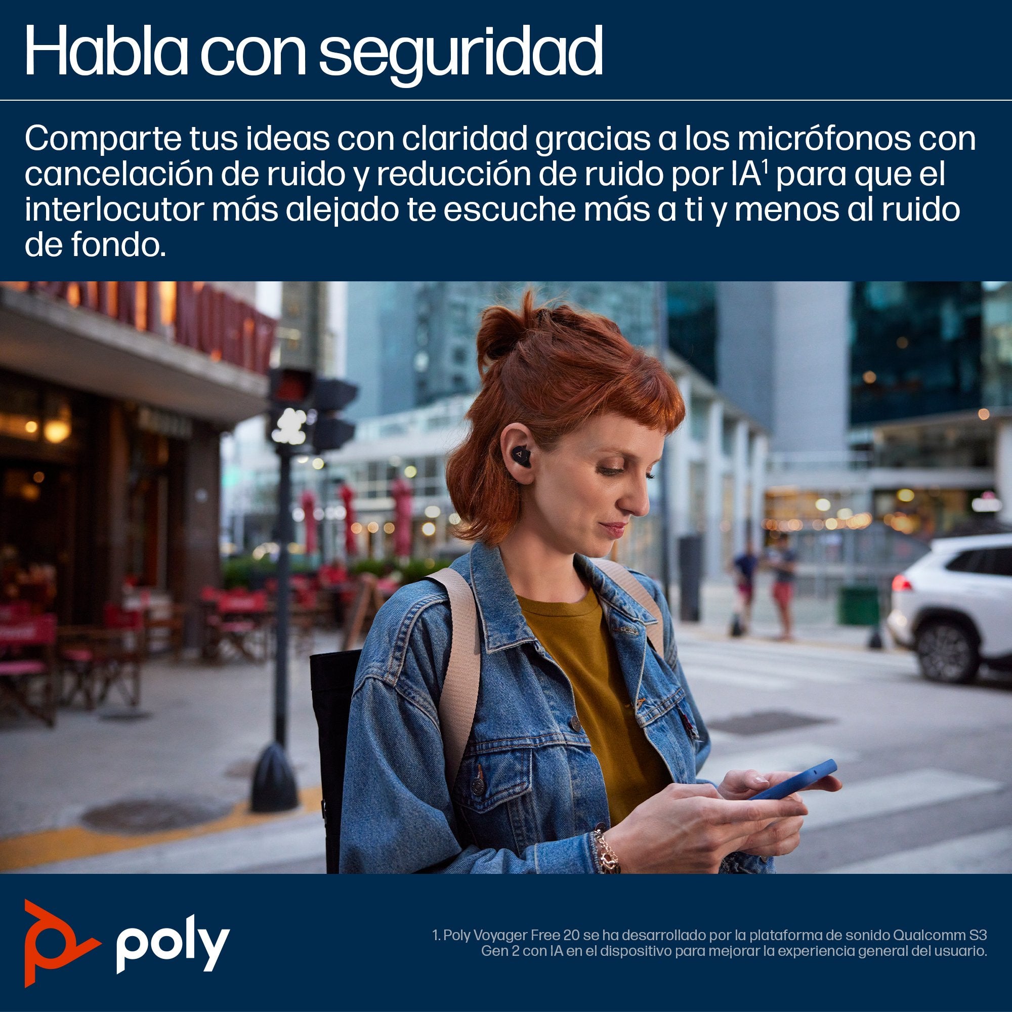 EAN 198122945344 - HP Poly Voyager Free 20 Gray Earbuds +Basic Charge Case Customer Special 1 Inalámbrico Dentro de oído Llam imagen 6