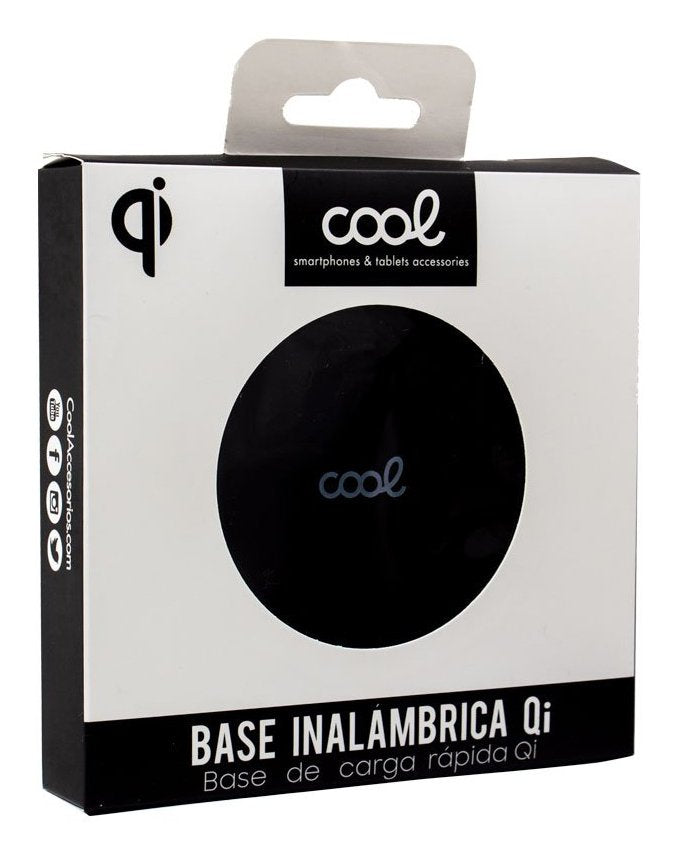 Cool Dock Base Cargador Smartphones Inalmbrico Qi  (Carga Rpida) Negro