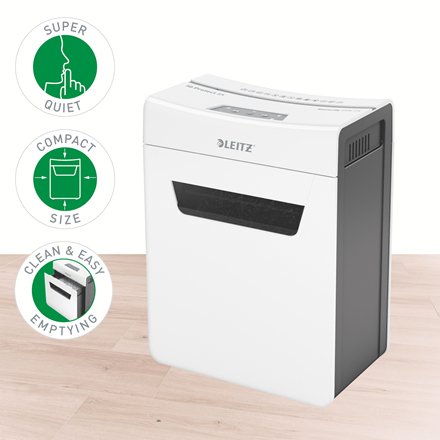 EAN 4002432127160 - Leitz 80910000 triturador de papel 55 dB Gris, Blanco imagen 6