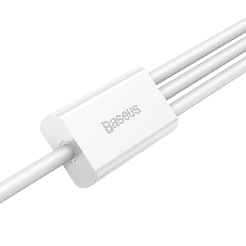 EAN 6953156205536 - Baseus Superior cable USB USB 2.0 1,5 m USB A USB C/Micro USB A/Lightning Blanco imagen 3