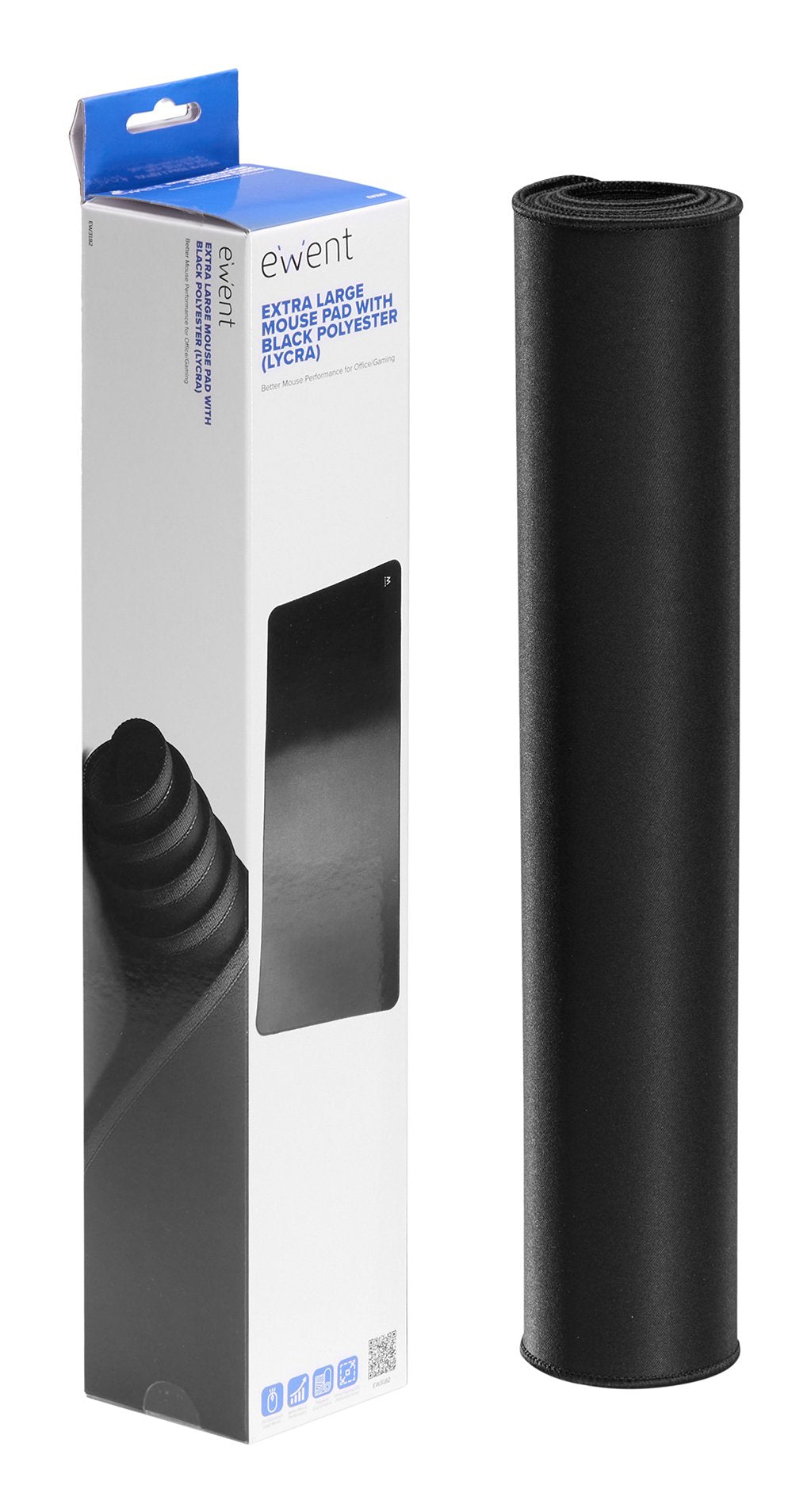 Alfombrilla Ewent Extra-Grande En Lycra Antideslizante Negro