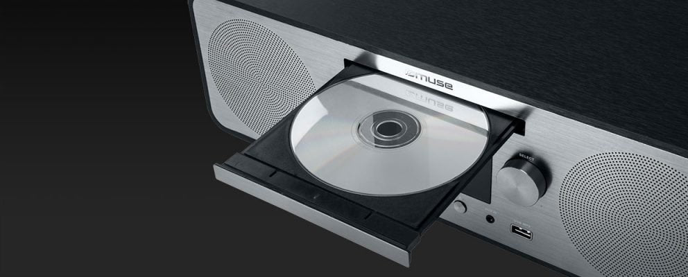 Muse Radio M-885 Dbt Puerto Usb, Radio Fm, Gris, Reproductor De Cd, Bluetooth, 80 W