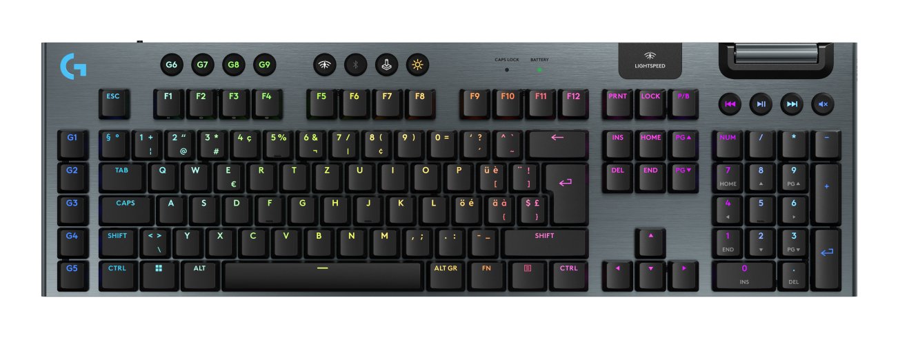 EAN 5099206121386 - Logitech G G915 X Lightspeed teclado Juego USB + RF Wireless + Bluetooth QWERTZ Suizo Negro imagen 1