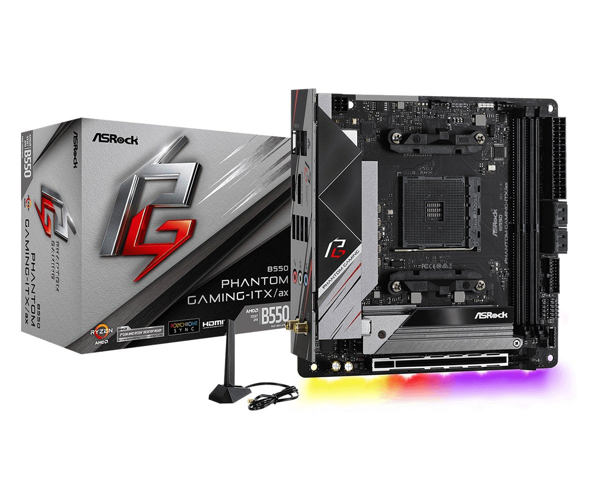 EAN 4710483931611 - Asrock B550 Phantom Gaming-ITX/a AMD B550 Zócalo AM4 mini ITX imagen 1