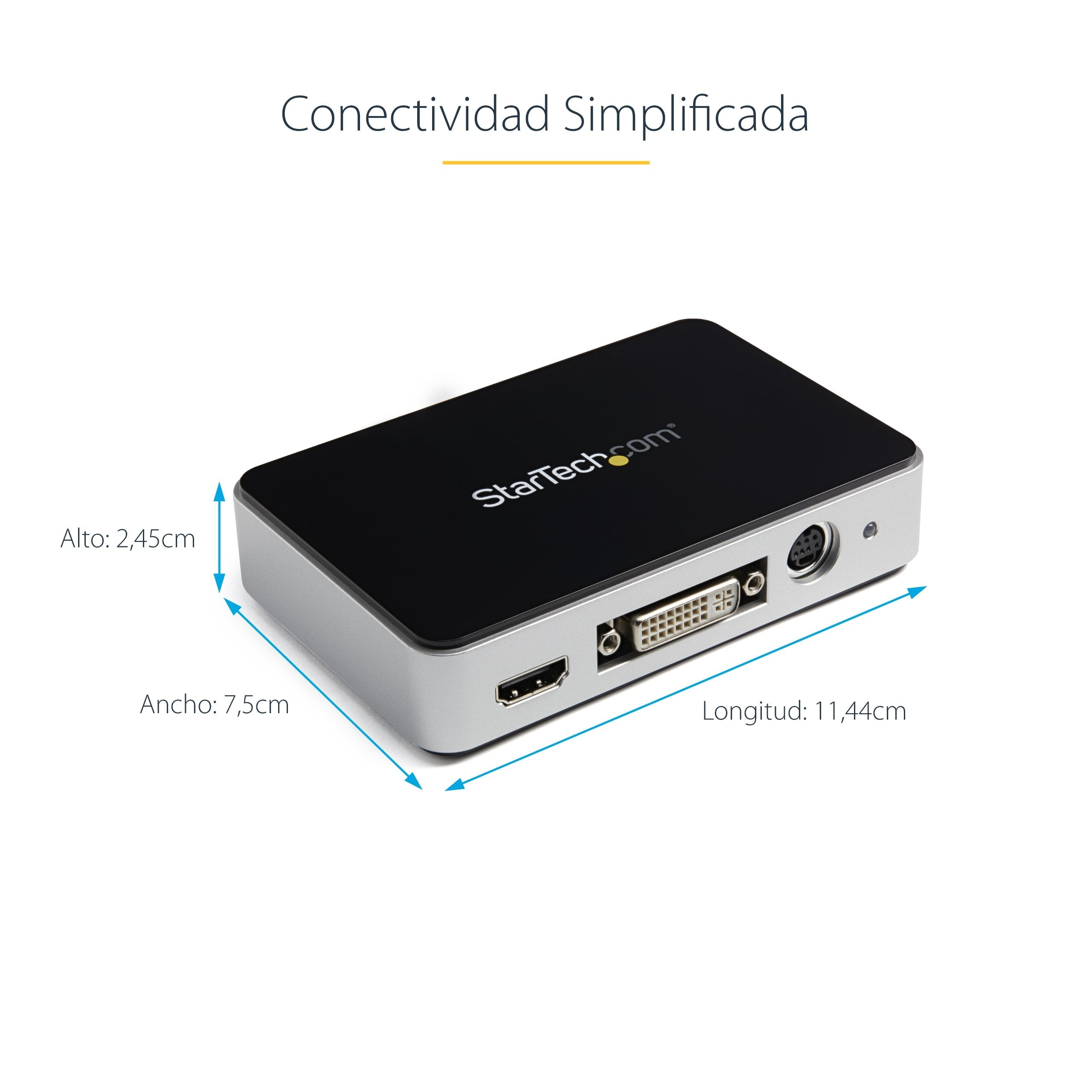 Startech Capturadora De Video Usb 3.0 A Hdmi, Dvi, Vga Y Componentes Grabador Video Hd 1080p 60fps