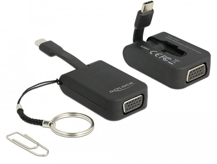 Delock 63941 Adaptador Usb Type-C Para Vga (Modo Dp Alt) - Llavero