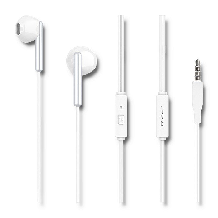 Qoltec In-Ear Auriculares With Micrófono White