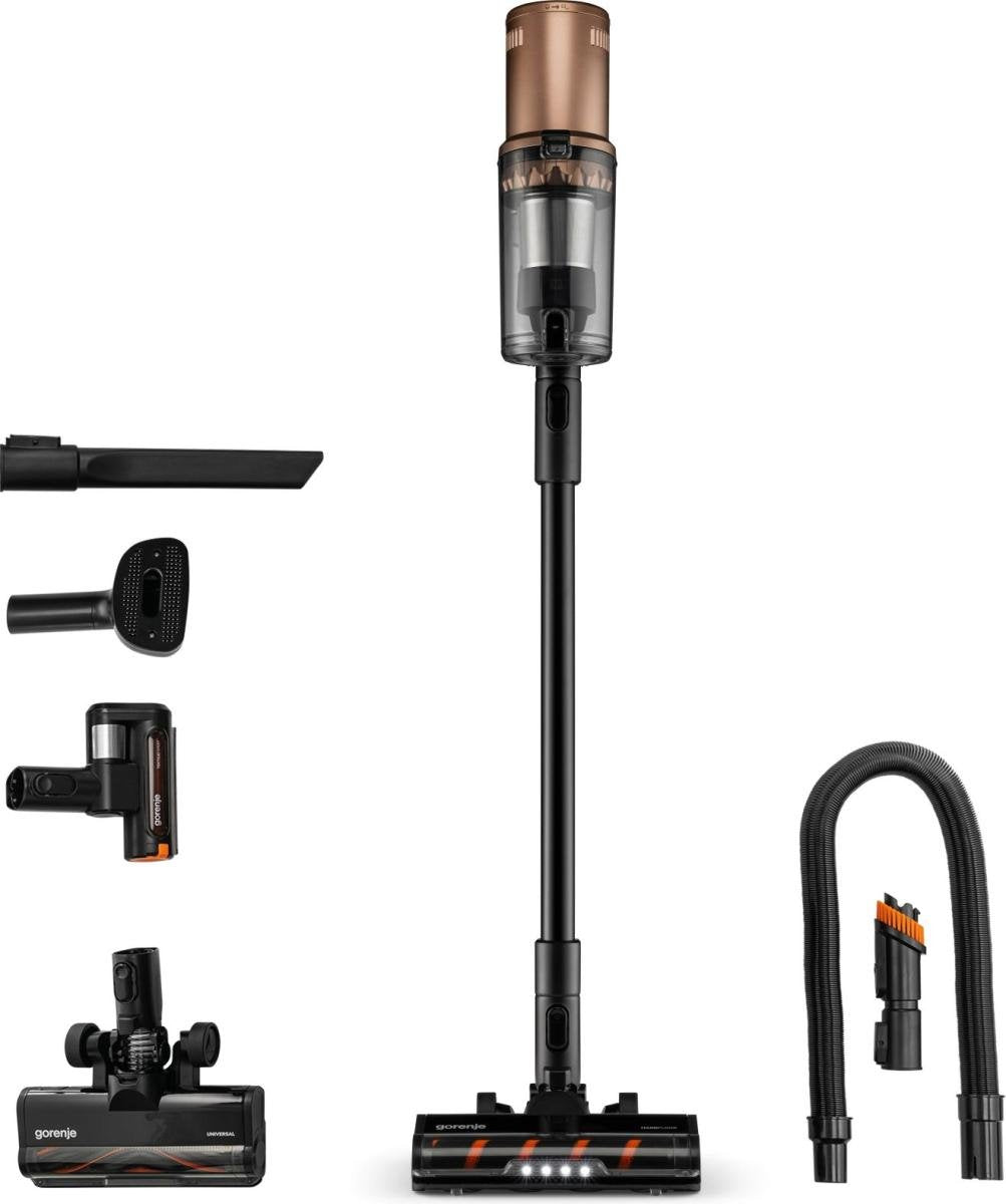 EAN 3838783075864 - Gorenje SVC259449NDCO Aspiradora escoba 2 en 1 Batería Secar HEPA Sin bolsa 0,6 L 350 W Cobre imagen 1
