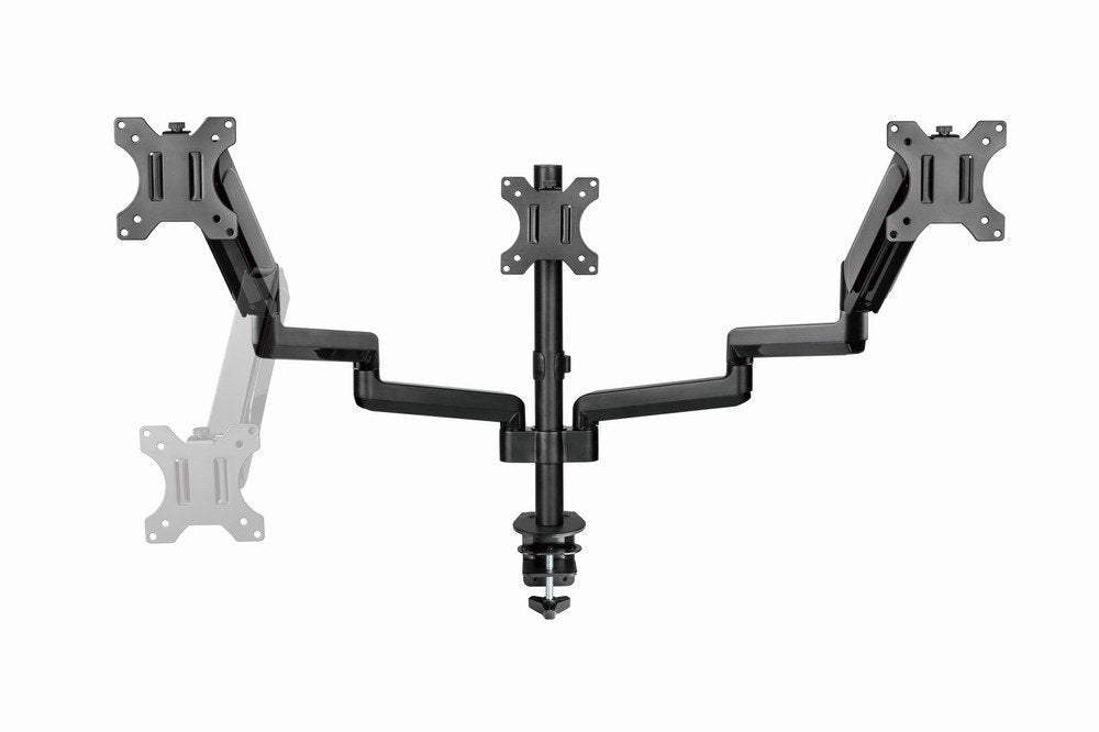 Gembird Desk Mounted Adjustable Mounting Arm For 3 Monitors - Full-Motion