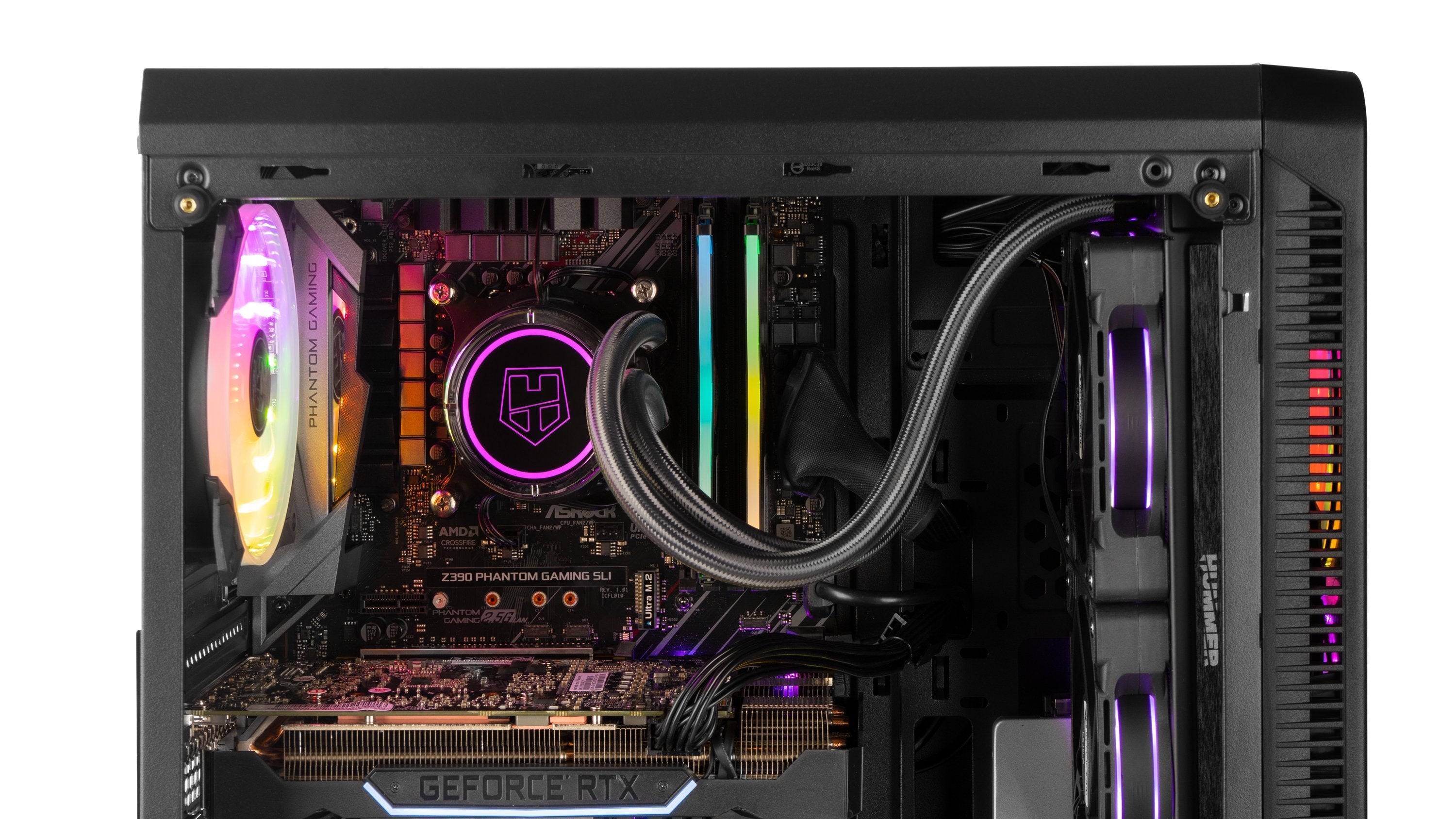 Caja Pc Nox Atx Hummer Tgm Rainbow 1xusb3.0 2xusb2.0 Negro Rgb