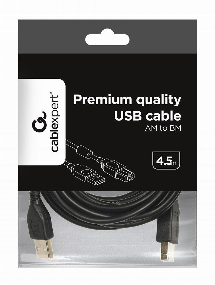 EAN 8716309052153 - Gembird CCF-USB2-AMBM-15 cable USB USB 2.0 4,6 m USB A USB B Negro imagen 3