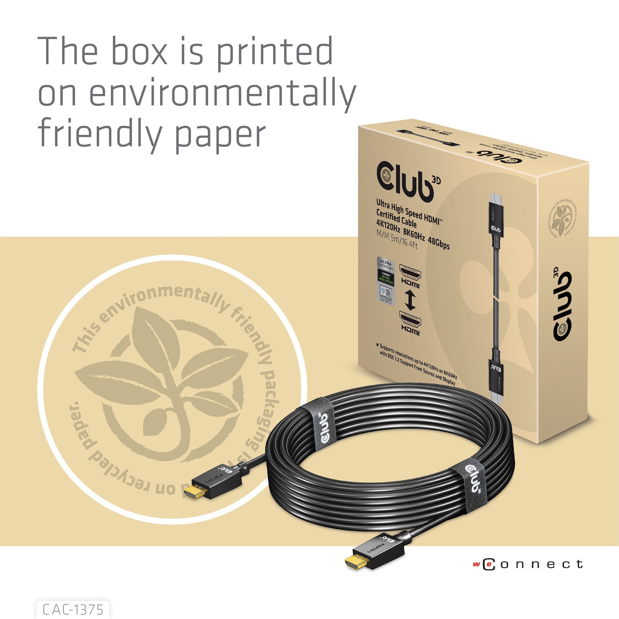 EAN 8719214472030 - CLUB3D CAC-1375 cable HDMI 5 m HDMI tipo A (Estándar) Negro imagen 10