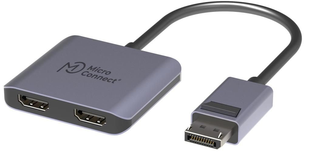 Displayport To 2x Hdmi Female Mst Hub