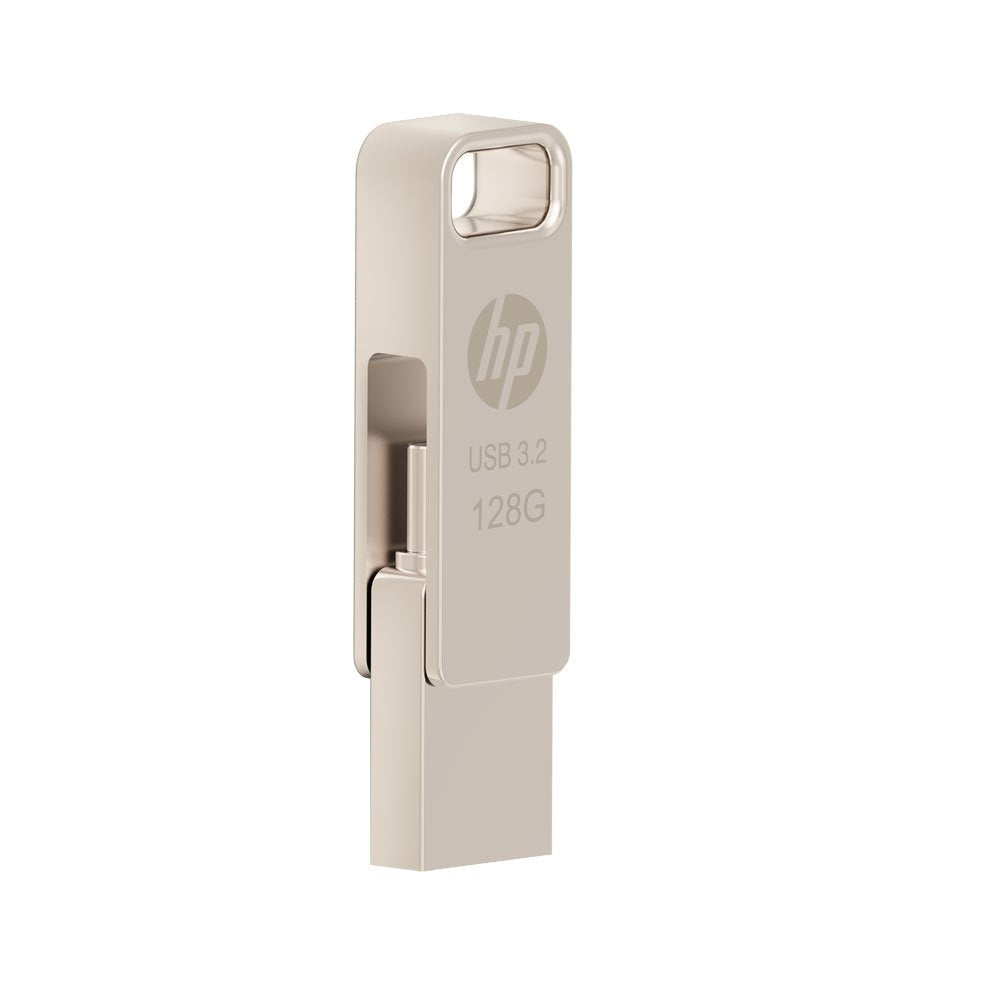 Pendrive Usb 3.2 Hp 128gb X206c Otg Type-C Metal