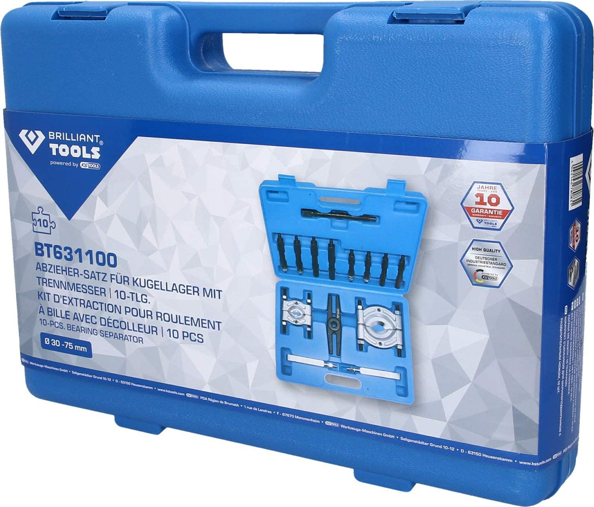 Brilliant Tools Herramientas-Maschinen Gmbh Abzieher-Juego Para Kugellager Con Trennmesser