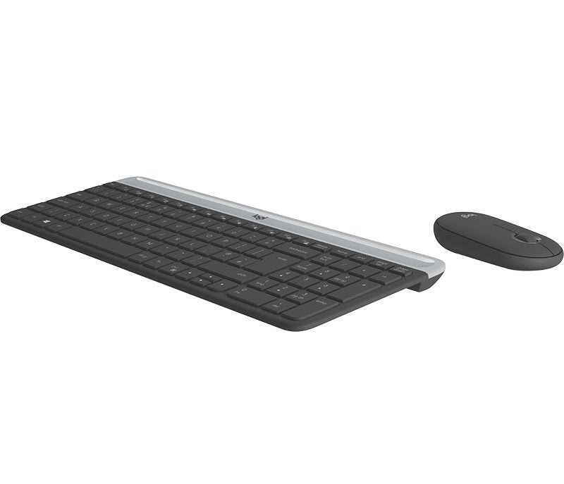 Teclado Nórdico + Ratón Logitech Mk470 Rf Inalámbrico Qwerty Grafito