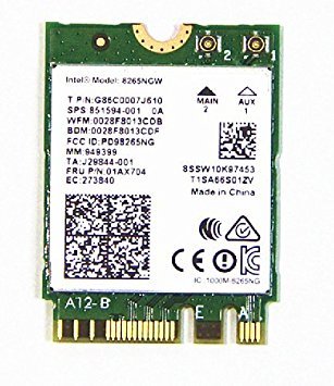 Intel 8265.Ngwmg Adaptador Y Tarjeta De Red Interno Wlan 867 Mbit/S
