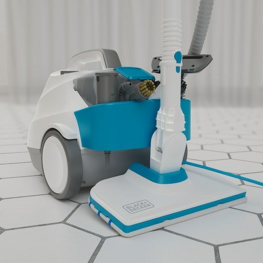 Limpiador Black & Decker Bhsmp2314-Qs A Vapor De Cilindro 1,2 L 2300 W Azul, Blanco