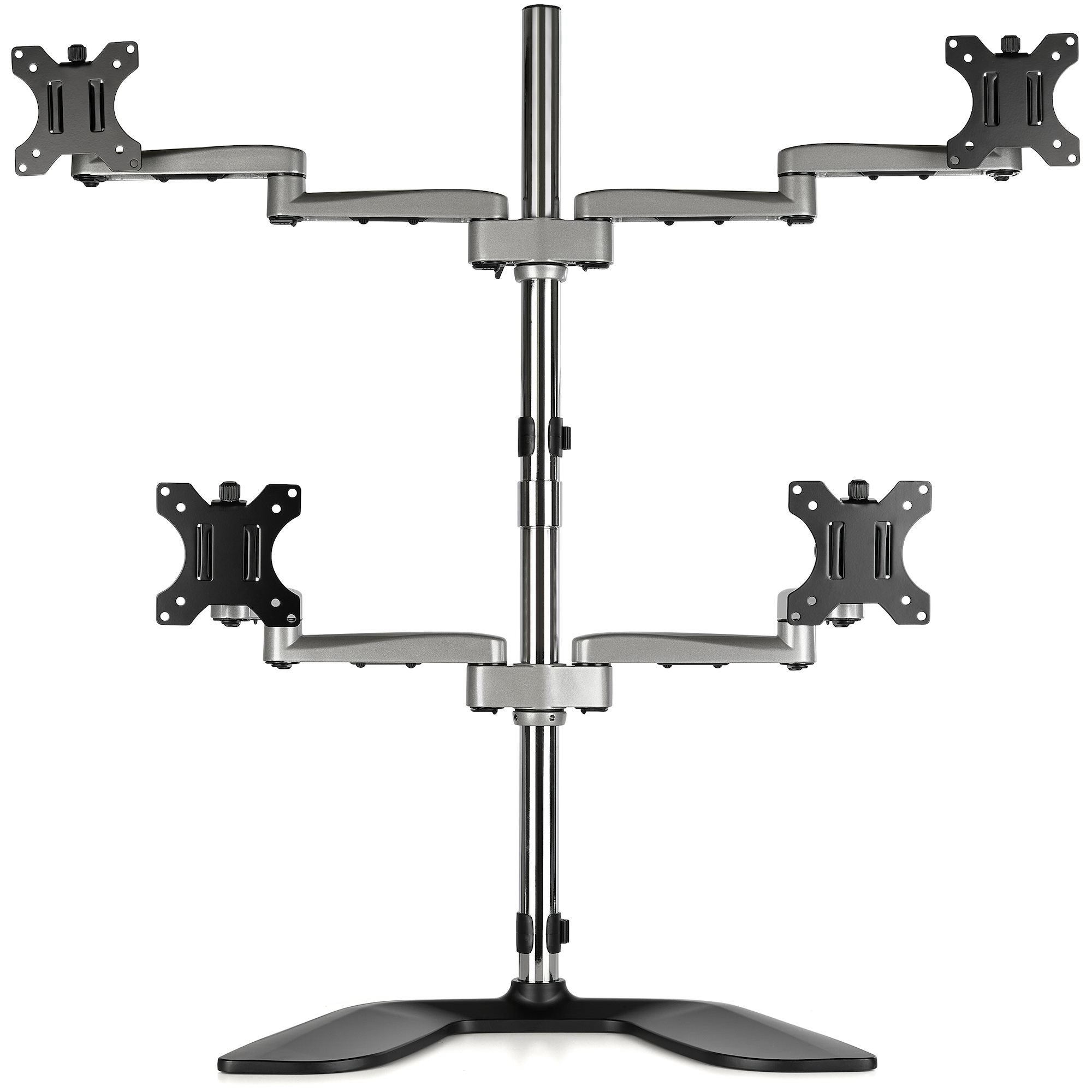 Startech.Com Base Soporte De Escritorio Para 4 Monitores - Articulado - En Acero Y Aluminio