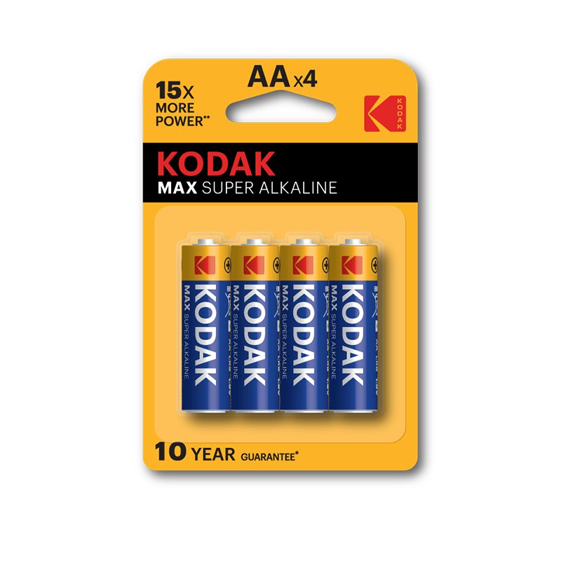 Pilas Kodak Max Aa Lr6 1.5v Blister 4 Unidades